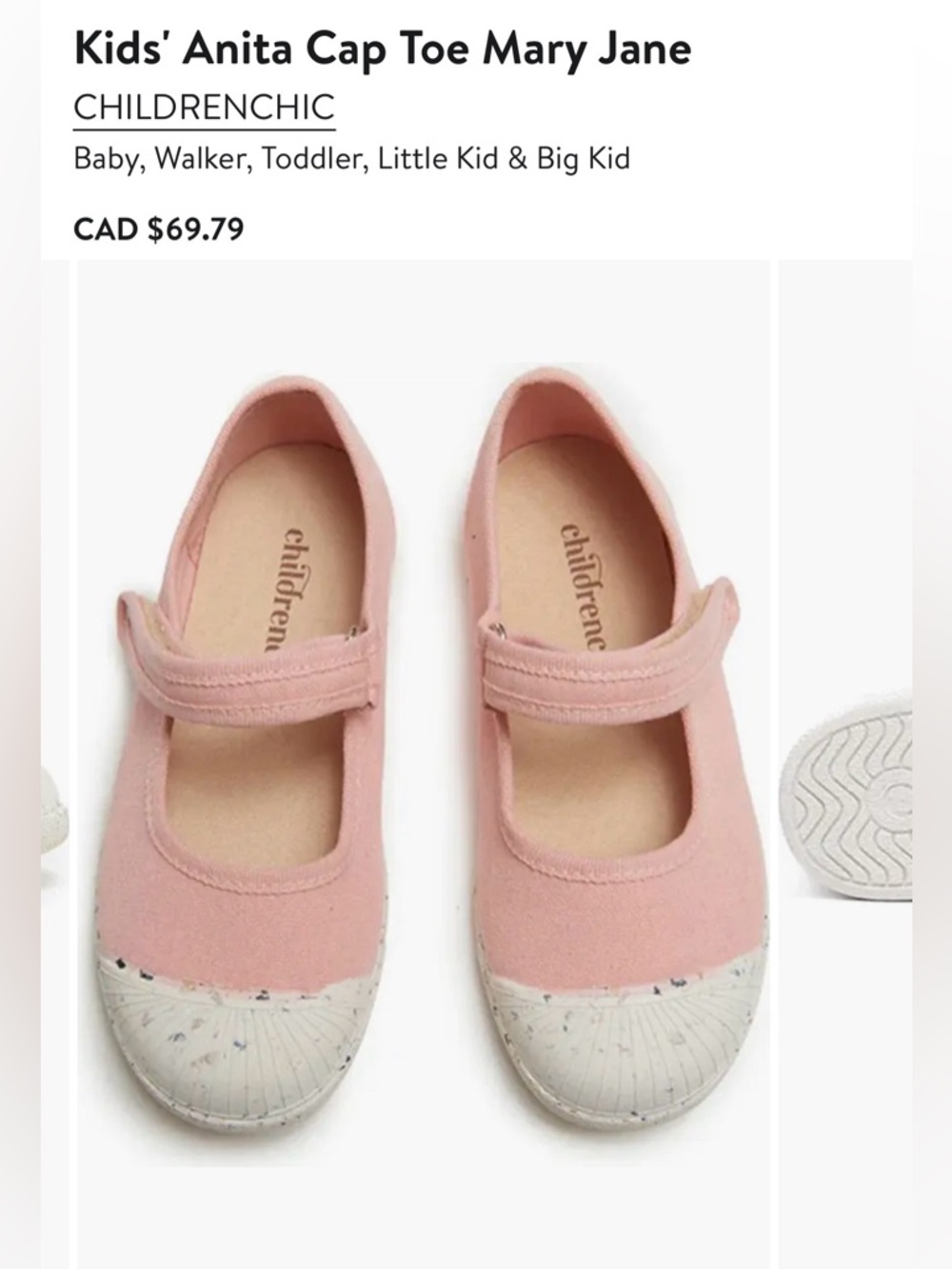 Childrenchic Kids' Anita Cap Toe Mary Jane - Pink